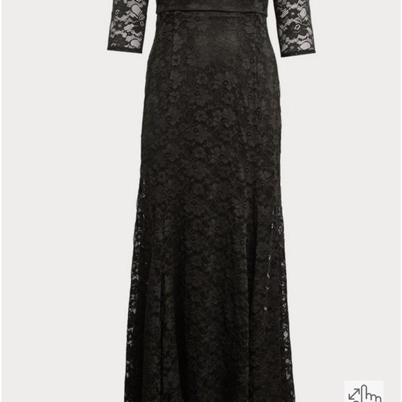 Torrid Black lace dress. Lace stretches to shoulders. Has been altered in back. - Picture 8 of 8